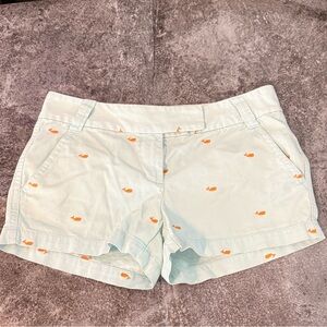 J. Crew orange whale Shorts women’s medium city fit